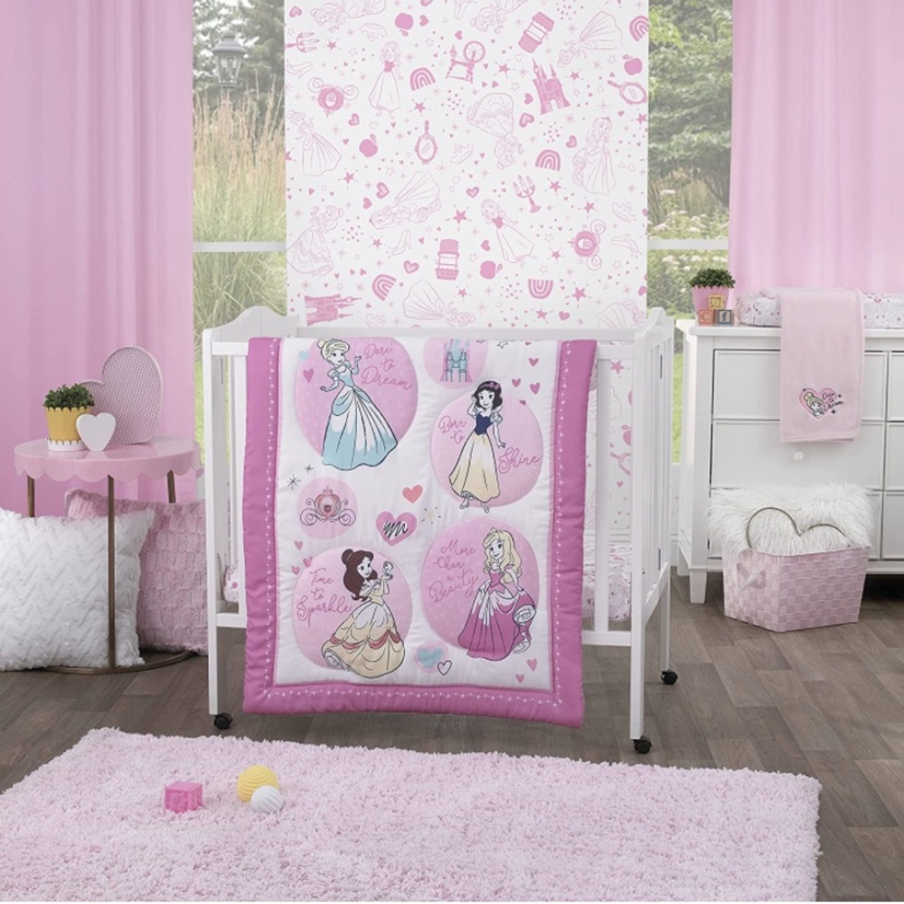 Disney Princess Mini Crib Bedding Set New in Packaging Never Opened or Used